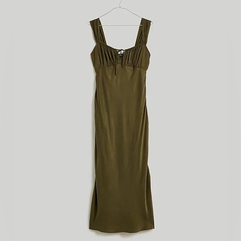 Madewell Olive Green Midi Dress